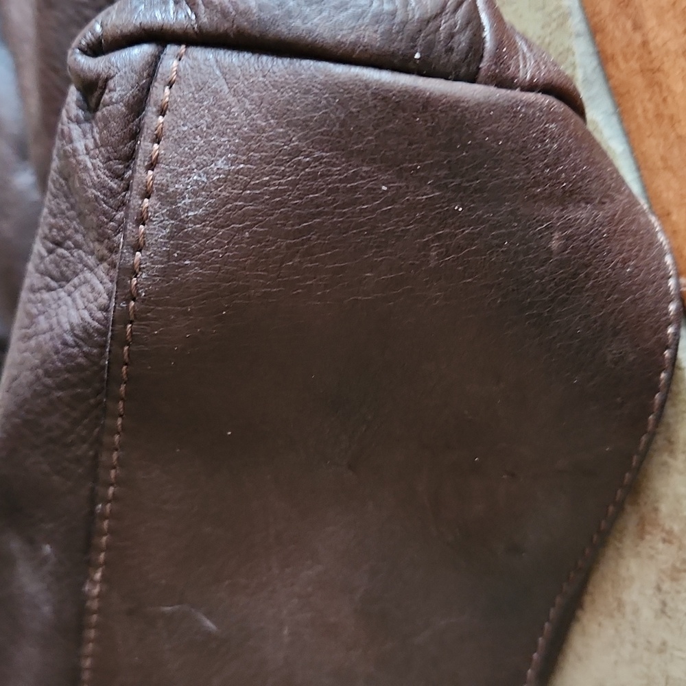 Sundance Made In Italy Brown Leather Shoulder Bag - Picture 3 of 12